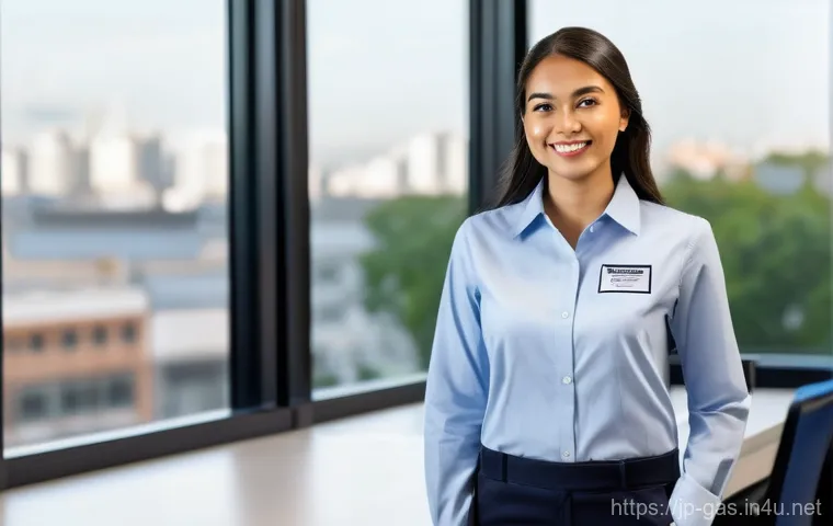 가스 자격증 취득 후 연봉 - **Prompt:** A confident young professional, either male or female, in their late 20s, proudly displa...