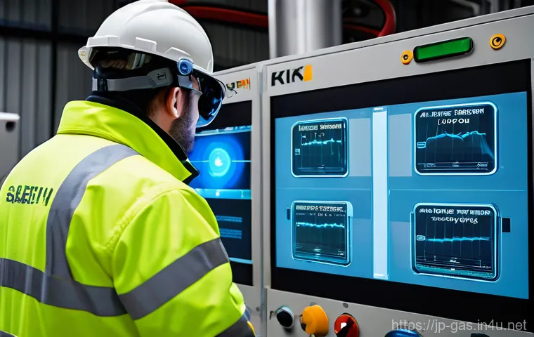 가스 자격증 취득 후 현업에서 쓰이는 도구 - **Prompt:** A highly detailed, realistic image of a professional gas technician, male or female, in ...