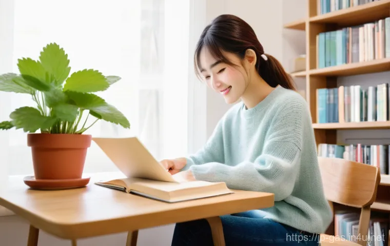 가스 자격증 수험생을 위한 멘탈 관리 팁 - Image Prompt 1: The Taste of Small Victories**